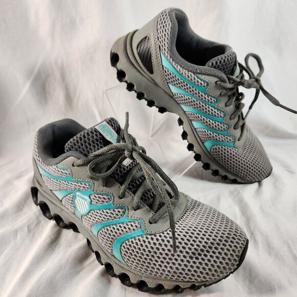 K-Swiss Shoes - KSwiss Tubes Womens Size 7 Turquoise,  Black And Gray Sneakers VG Fast Ship